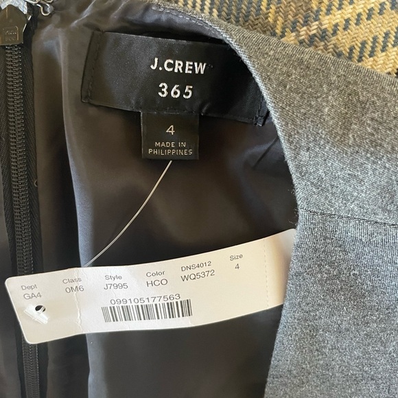 J Crew 365 Wide Leg Jumpsuit Black Gray Size 4 NWT - Picture 8 of 10